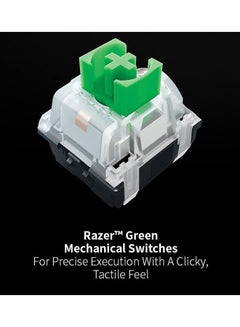 RAZER Razer Blackwidow V3 Mini Hyperspeed 65% Wireless Mechanical Gaming Keyboard Phantom Edition, Green Switches, RGB Customizable Backlighting, Doubleshot Abs Keycaps, Us Layout - Black  - Image 4