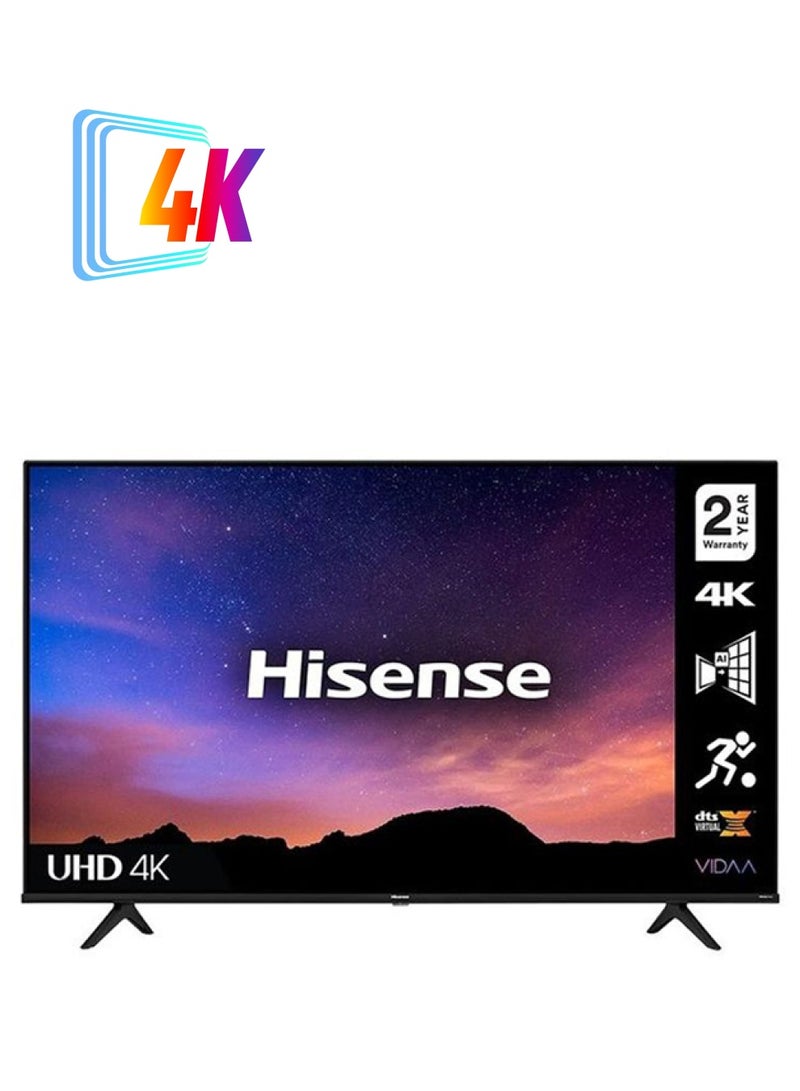 Hisense - 65 Inch 4K UHD Smart TV, with Dolby Vision HDR, DTS Virtual X, Youtube, Netflix, Freeview Play , Bluetooth and WiFi (2021 NEW) 65A61G Black - Image 1
