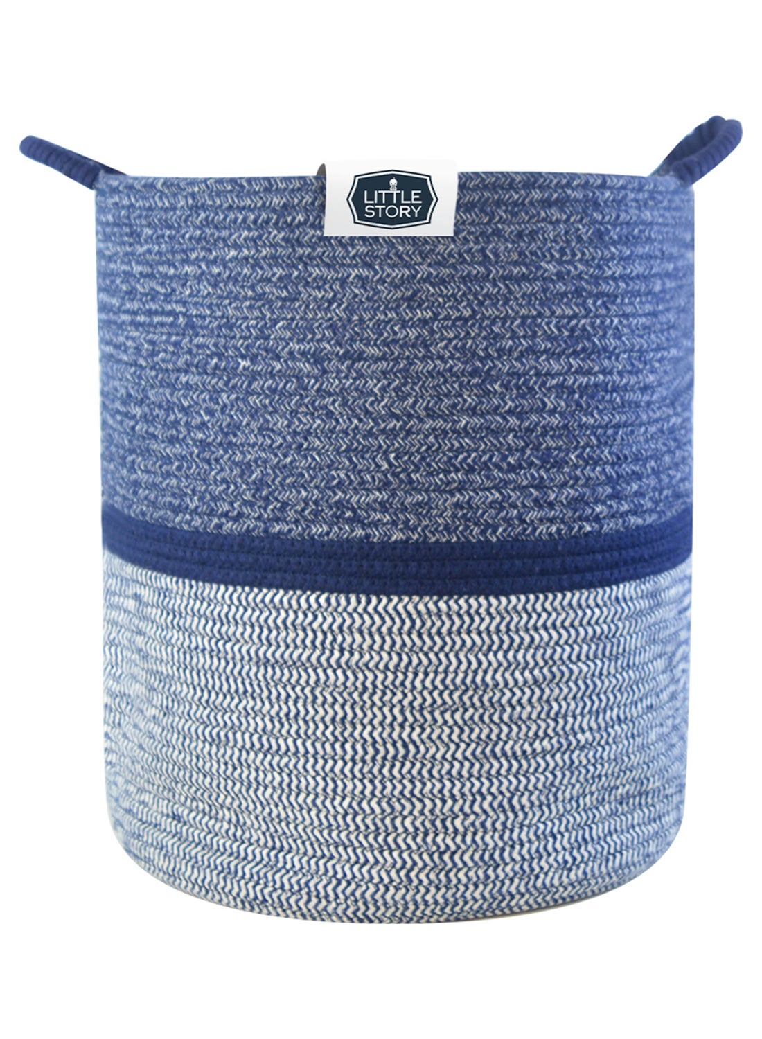 Little Story Cotton Rope Diaper Caddy XL - Blue