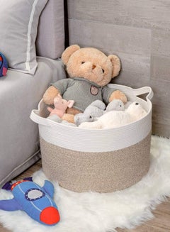 Little Story Cotton Rope Diaper Caddy XL - Ivory  - Image 5