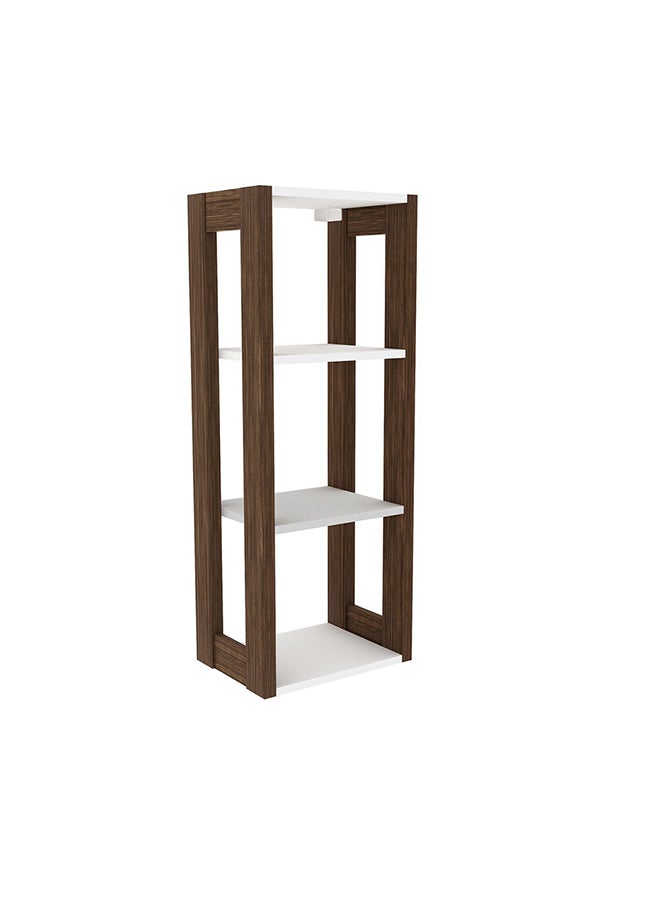 DANUBE HOME - Cairo Display Cabinet Walnut/White 25.7x33.9x90cm - Image 1
