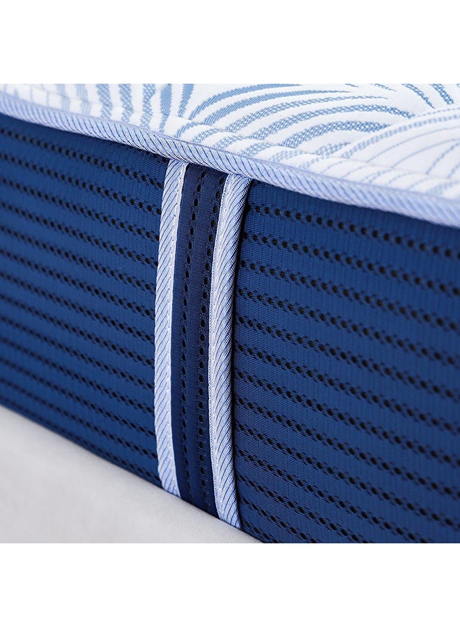 DANUBE HOME Gel Memory Foam With Pocket Spring Super King Mattress Medium Soft Feel White/Blue 200x200x25cmcm - Image 3