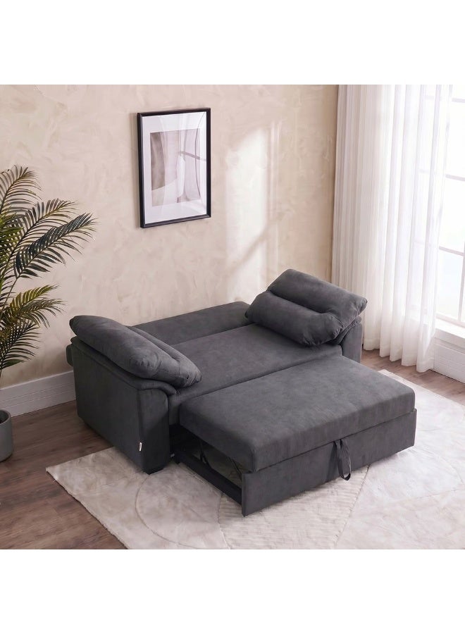 DANUBE HOME Balmond 3 Seater Fabric Sofabed I Convertible Two Seat Sleeping Sofa Bed I Modern Design Living Room Furniture L 172 x W 100 x H 88 cm - Grey Grey - Image 5