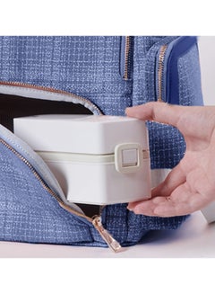 Sunveno Zipper Less Magnetic Opening Vogue Diaper Bag - Blue  - Image 3