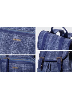 Sunveno Zipper Less Magnetic Opening Vogue Diaper Bag - Blue  - Image 5