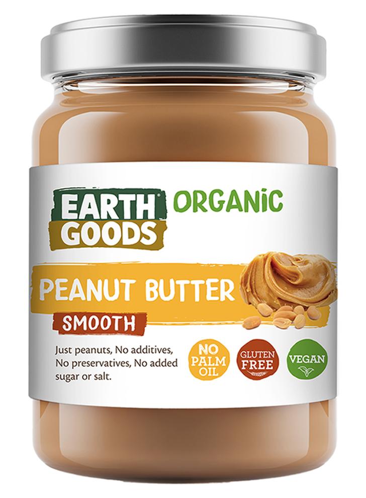 Earth Goods Organic Smooth Peanut Butter 400grams - Image 1