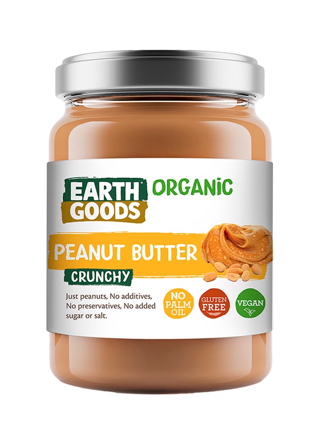 Earth Goods Organic Crunchy Peanut Butter 400grams - Image 1