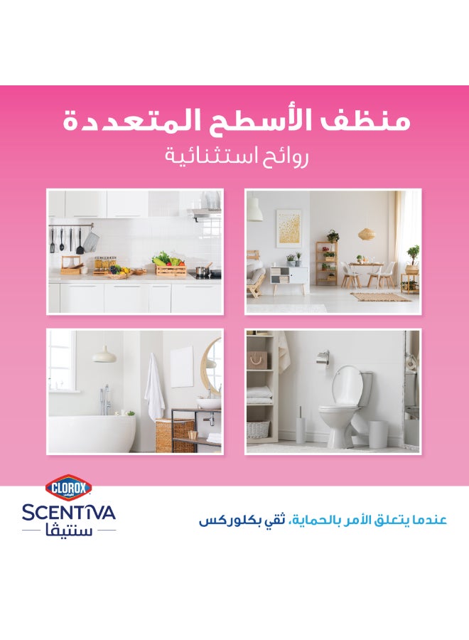 Clorox - Scentiva Multi Surface Spray Cleaner 500ml, Japanese Spring Blossom, Bleach Free Pink 500ml - Image 1