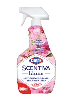Scentiva Multi Surface Spray Cleaner 500ml, Japanese Spring Blossom, Bleach Free Pink 500ml