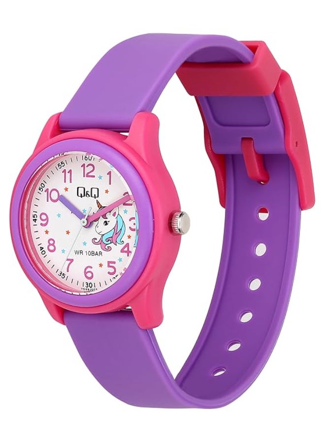 Q&Q - Girls' Rubber Analog Watch Vs59J003Y - Image 1