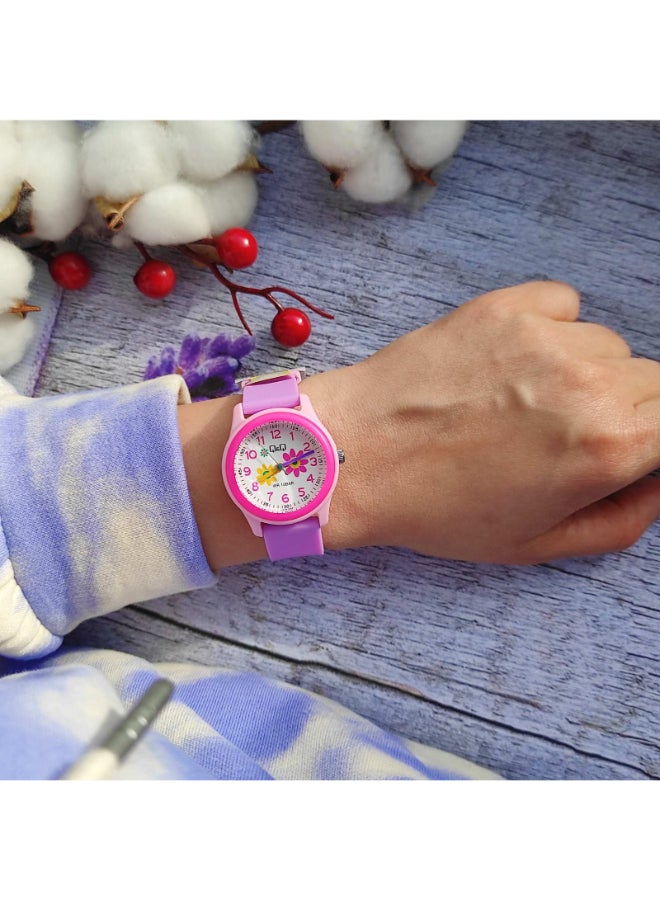Q&Q - Girls' Rubber Analog Watch Vs59J004Y - Image 1