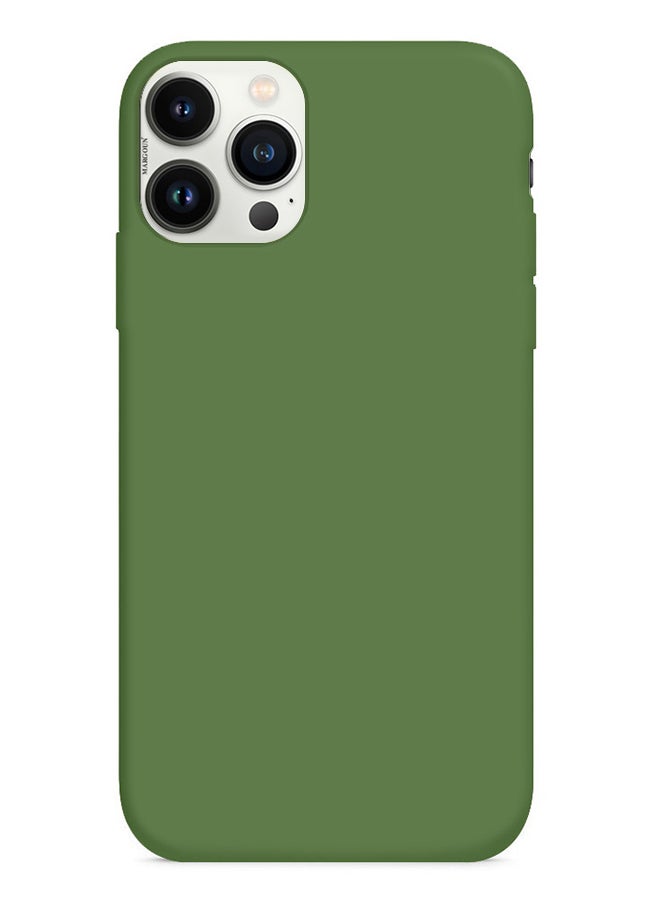 MARGOUN - Silicone Cover Case for iphone 12 Pro Max Green - Image 1