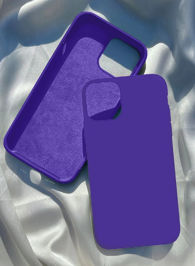 MARGOUN - Silicone Cover Case for iphone 12 Pro Max Purple - Image 1