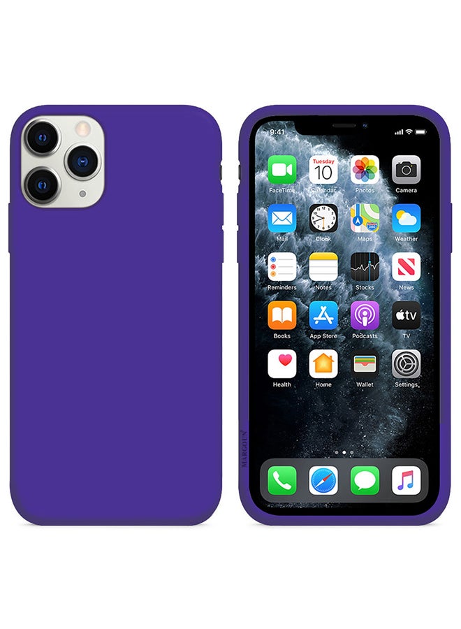 MARGOUN - Silicone Cover Case for iphone 12 Pro Max Purple - Image 1