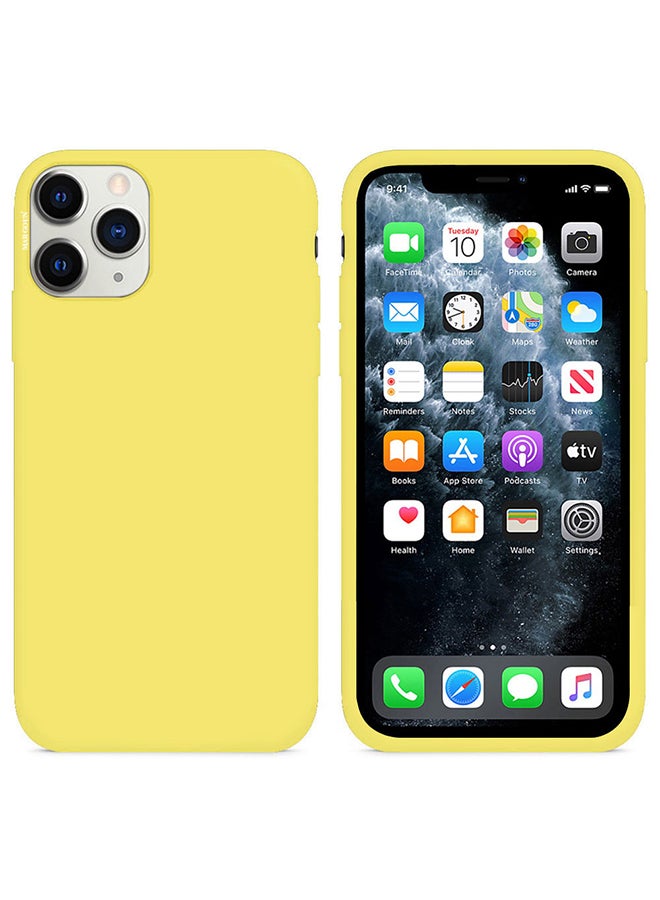 MARGOUN Silicone Cover Case for iphone 12 Pro Max Yellow - Image 2