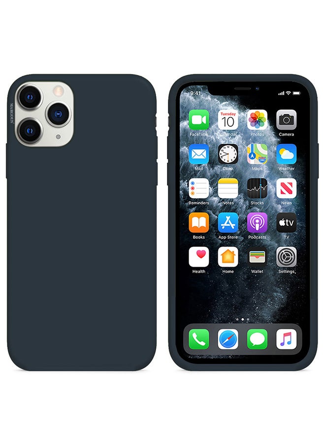 MARGOUN - Silicone Cover Case for iphone 12 Pro Midnight Blue - Image 1