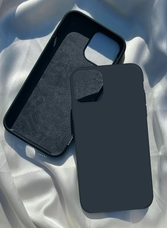 MARGOUN - Silicone Cover Case for iphone 12 Pro Midnight Blue - Image 1