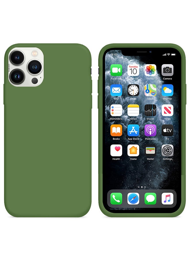 MARGOUN Silicone Cover Case for iphone 12 Pro Green - Image 3