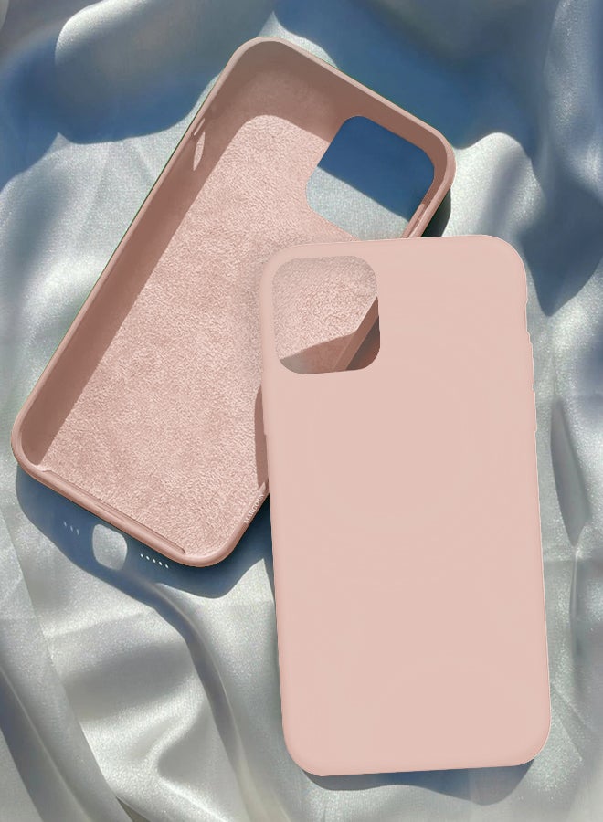 MARGOUN Silicone Cover Case for iphone 12 Pro Pink Sand - Image 3