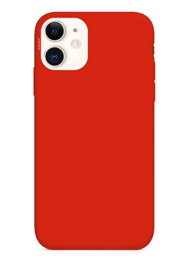MARGOUN - Silicone Cover Case for iphone 12 Red - Image 1