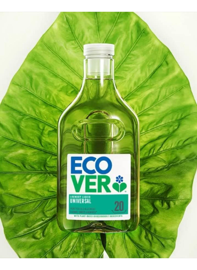 ecover Laundry Liquid Universal 20 Washes Clear 1Liters - Image 3