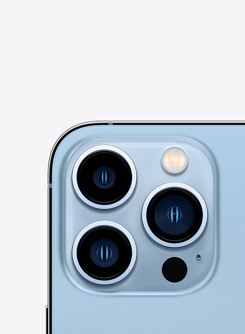 ابل  هاتف آيفون 13 برو ماكس بذاكرة داخلية سعة 128 جيجابايت يدعم تقنية 5G مع تطبيق فيس تايم بلون أزرق سييرا - النسخة العالمية - Image 3
