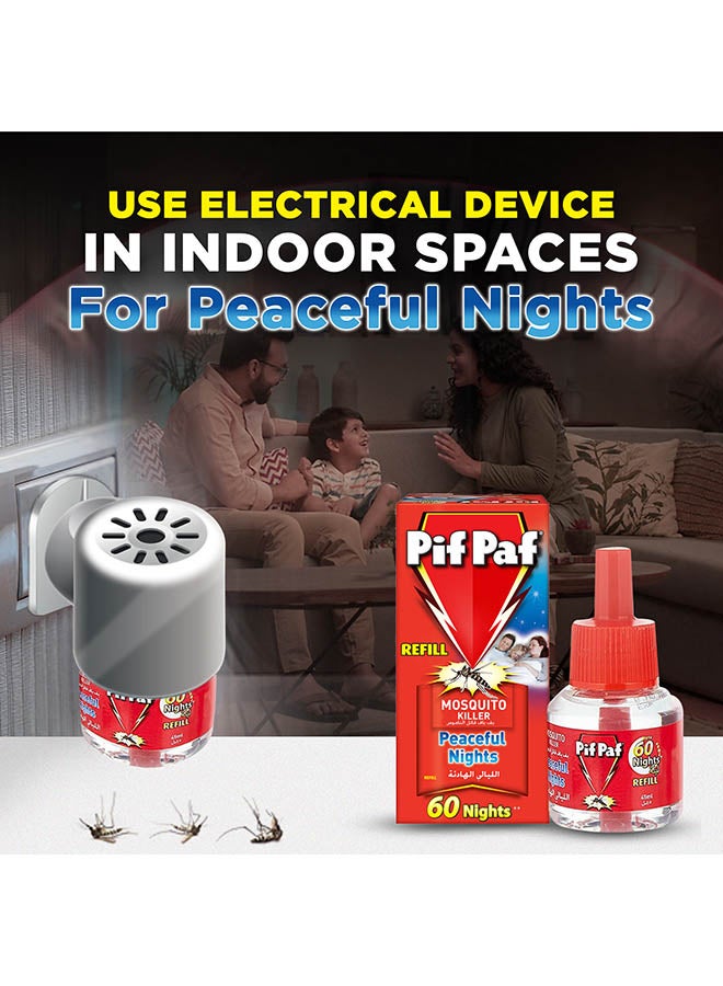 Pif Paf - Mosquito Killer Liquid Electric Device Kit 30 And 60 Nights Refill - Image 1