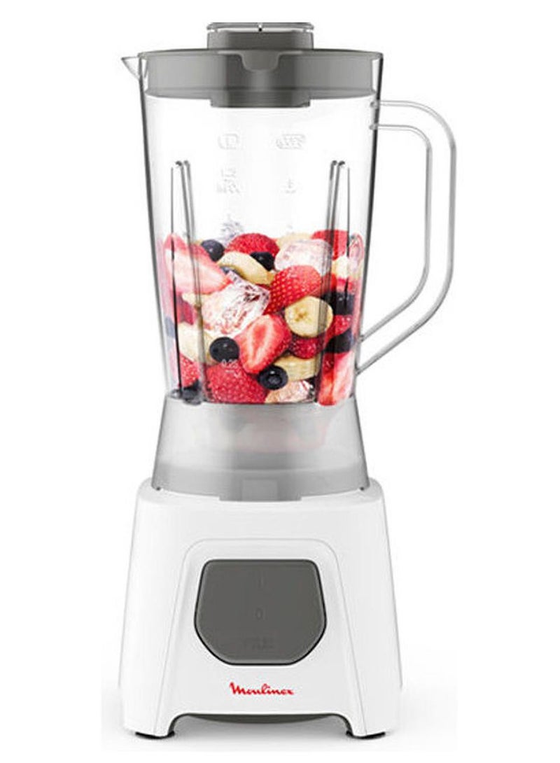 مولينكس خلاط مولينكس بلينديو، 450 واط ، 1.5 لتر، مطحنة، 1.5 L 450 W LM2B2126 أبيض - Image 1