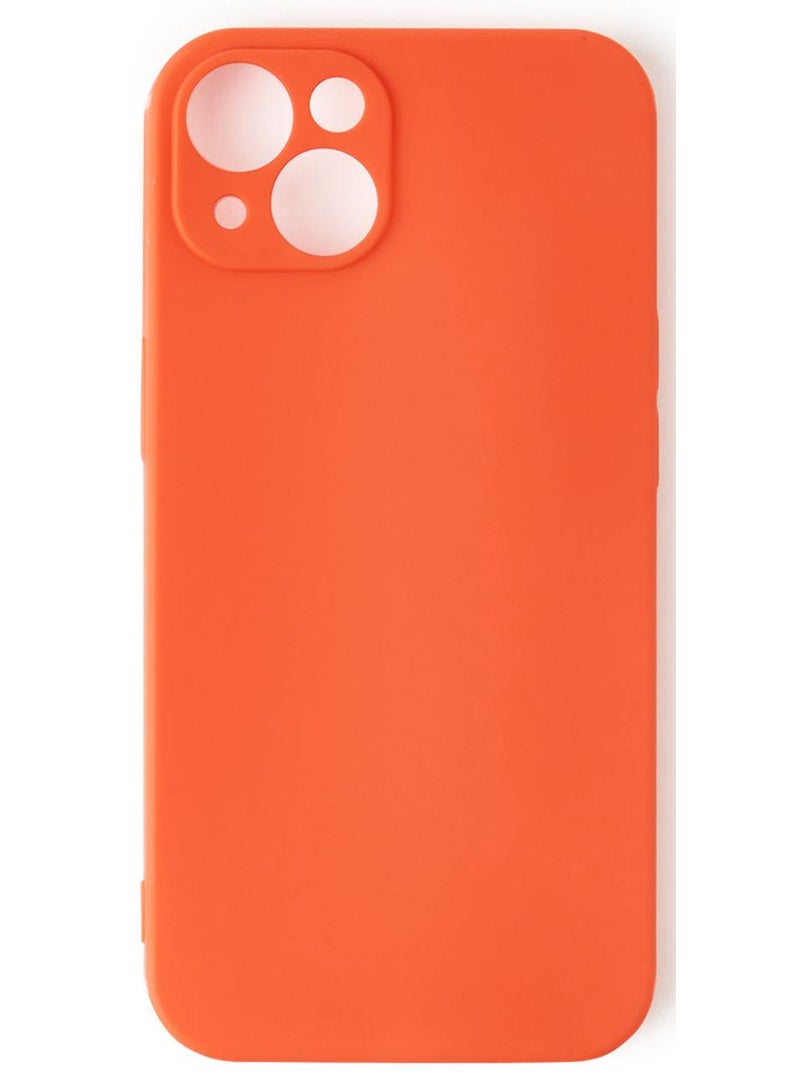 ايست من نون غطاء حماية واق من البولي يوريثان الحراري بلون مطفأ لهاتف آيفون 13 ميني - كرة القدم كأس العالم صفقة برتقالي - Image 1