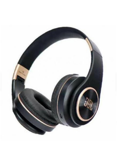T8 Stereo Wireless Over-Ear Headphones With Mic Support Tf Card - Black