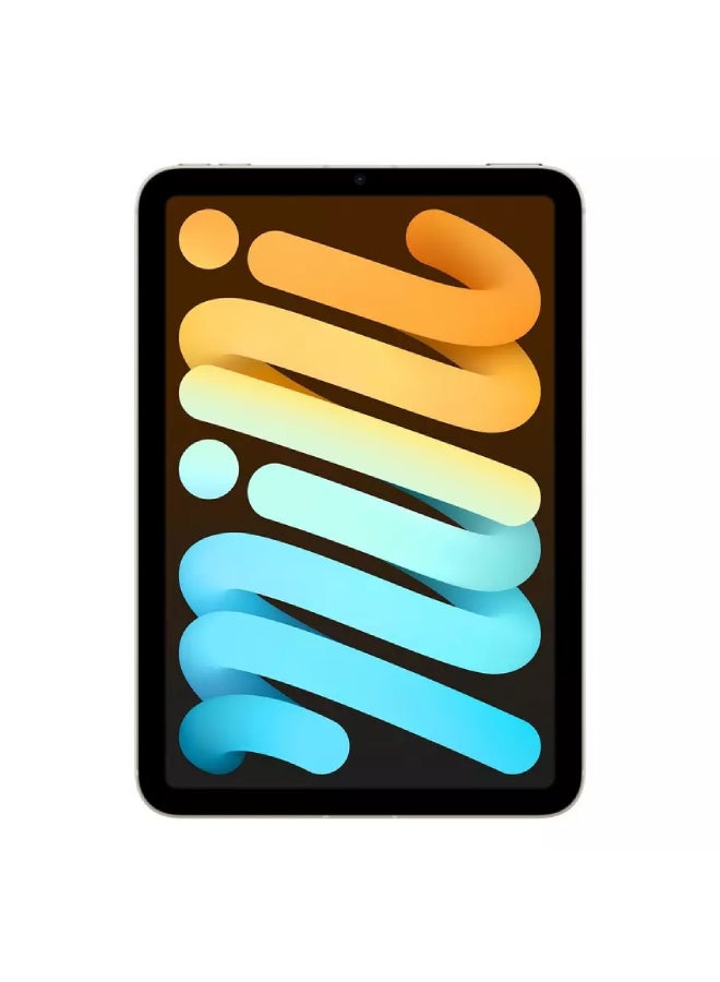 Apple iPad Mini 2021 (6th Generation) 8.3-Inch, 64GB, WiFi, Starlight With Facetime - Middle East Version  - Image 2
