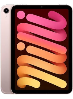 أبل آيباد ميني 2021 (الجيل السادس) مقاس 8.3 بوصة وسعة 256 جيجابايت ويدعم تقنية WiFi 5G باللون الوردي مع تطبيق فيس تايم - إصدار الشرق الأوسط  - Image 3
