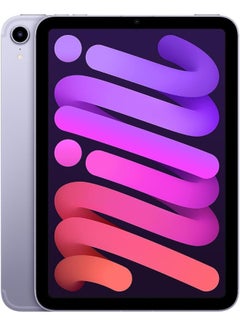 أبل iPad Mini 2021 (الجيل السادس) مقاس 8.3 بوصة وسعة 256 جيجابايت ويدعم تقنية WiFi 5G باللون الأرجواني مع تطبيق Facetime - إصدار الشرق الأوسط  - Image 3