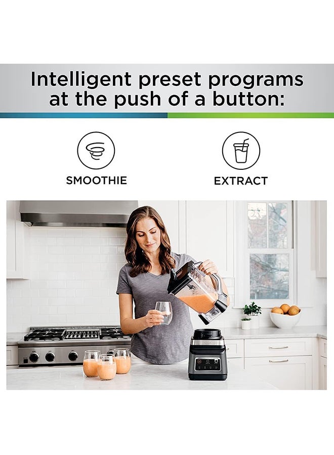 Ninja - 2-In-1 Blender With 3 Automatic Programs; Blend, Max Blend, Crush, And 4 Manual SettIngs, 2.1L Jug & 700ml Cup,Dishwasher Safe Parts, Auto-iQ 2.1 L 1200 W BN750ME Black - Image 1