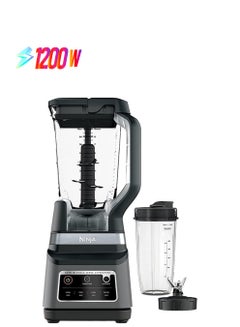Ninja 2-In-1 Blender With 3 Automatic Programs; Blend, Max Blend, Crush, And 4 Manual SettIngs, 2.1L Jug & 700ml Cup,Dishwasher Safe Parts, Auto-iQ 2.1 L 1200 W BN750ME Black  - Image 1