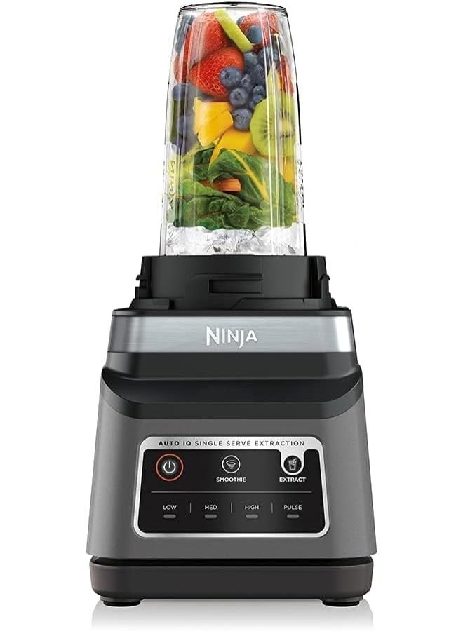 Ninja 2-In-1 Blender With 3 Automatic Programs; Blend, Max Blend, Crush, And 4 Manual SettIngs, 2.1L Jug & 700ml Cup,Dishwasher Safe Parts, Auto-iQ 2.1 L 1200 W BN750ME Black - Image 2