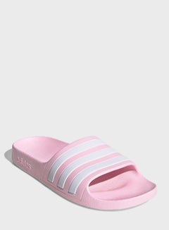 Adidas Kids Adilette Slides Pink/White  - Image 3