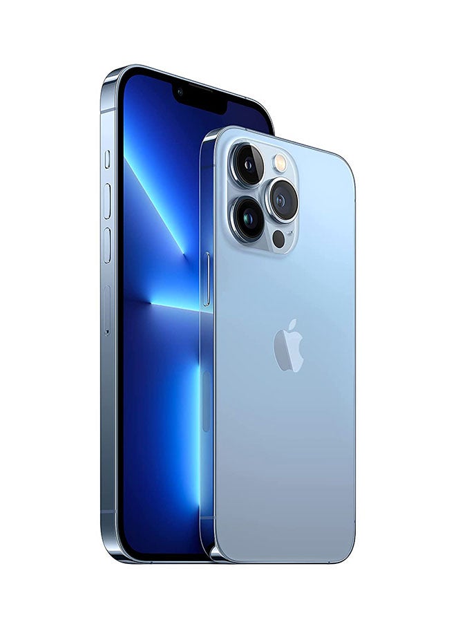 ابل  آيفون 13 برو ماكس سعة 128 جيجابايت يدعم تقنية 5G مع فيس تايم لون أزرق سييرا - نسخة المملكة العربية السعودية - Image 2