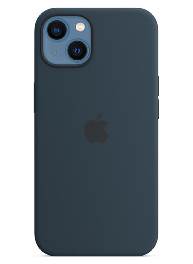 Apple iPhone 13 Silicone Case with MagSafe Abyss Blue - Image 1