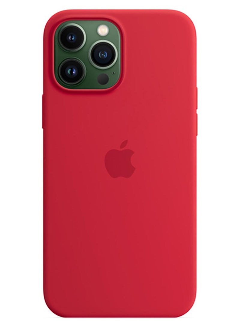 Apple iPhone 13 Pro Max Silicone Case with MagSafe (PRODUCT)RED - Image 1