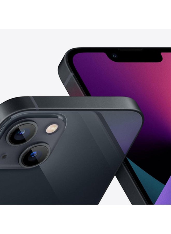 ابل  هاتف آيفون 13 بذاكرة داخلية 512 جيجابايت ويدعم تقنية 5G مع تطبيق فيس تايم بلون ميدنايت - إصدار السعودية - Image 4