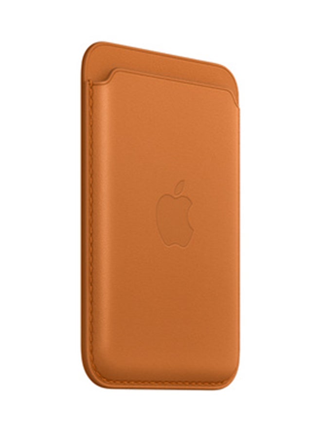 Apple iPhone Leather Wallet with MagSafe Golden Brown - Image 4