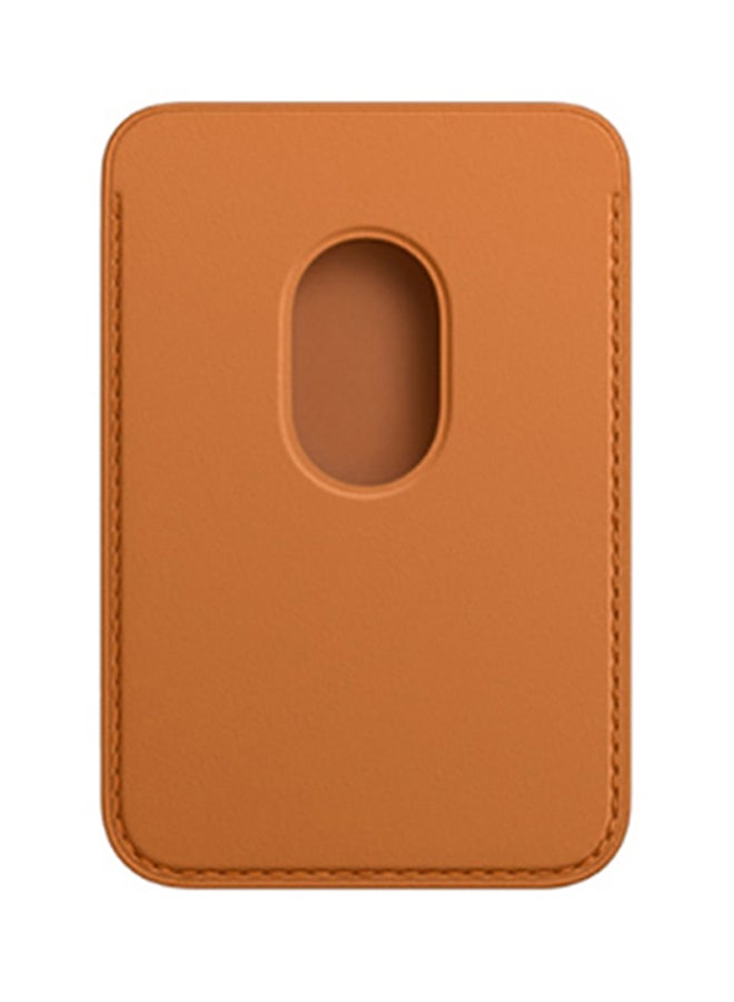 Apple iPhone Leather Wallet with MagSafe Golden Brown - Image 2