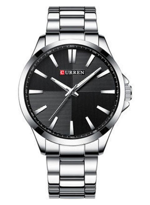 Men's Waterproof Analog Wristwatch 8322 - 45 mm - Silver