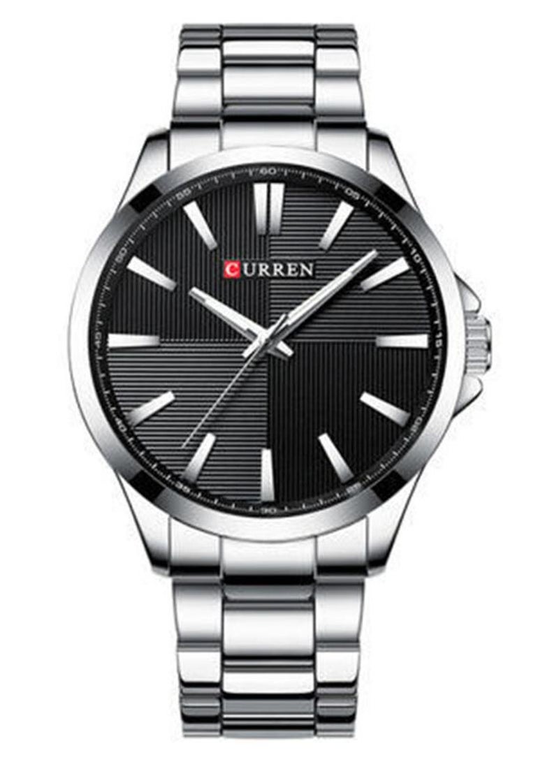 كارين ساعة يد رجالية مقاومة للماء بعرض 8322 - 45 ملم - فضية للرجال - Image 1