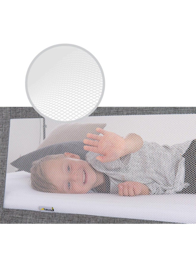 hauck - Sleep N Safe Plus Xl Bed Guard For Toddler, 150 X 50 X 44 Cm, Foldable Bed Rail For Travel 77 X 6 X 45 Cm - Grey - Image 1