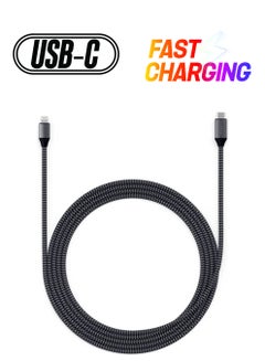 USB-C To Lightning Charging Cable 6 Feet Black