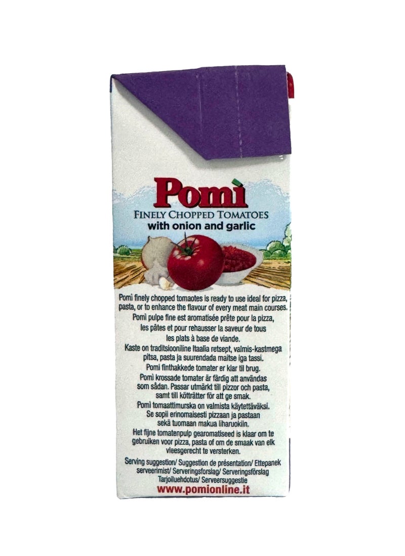 Pomi Finely Chopped Tomatoes With Onion And Garlic 390grams Single - Image 3