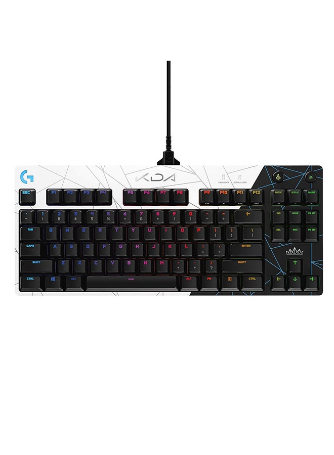 Logitech - Logitech G PRO K/DA Mechanical Gaming Keyboard, Ultra-Portable Tenkeyless Design, Detachable Micro USB Cable, 16.8 Million Color LIGHTSYNC RGB backlit keys - Official League of Legends KDA Gaming Gear - Image 1