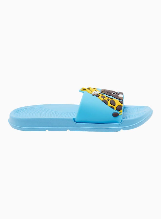 Camel Safari - Kids Non-Slip Lightweight Slides Arctic Blue - Image 1